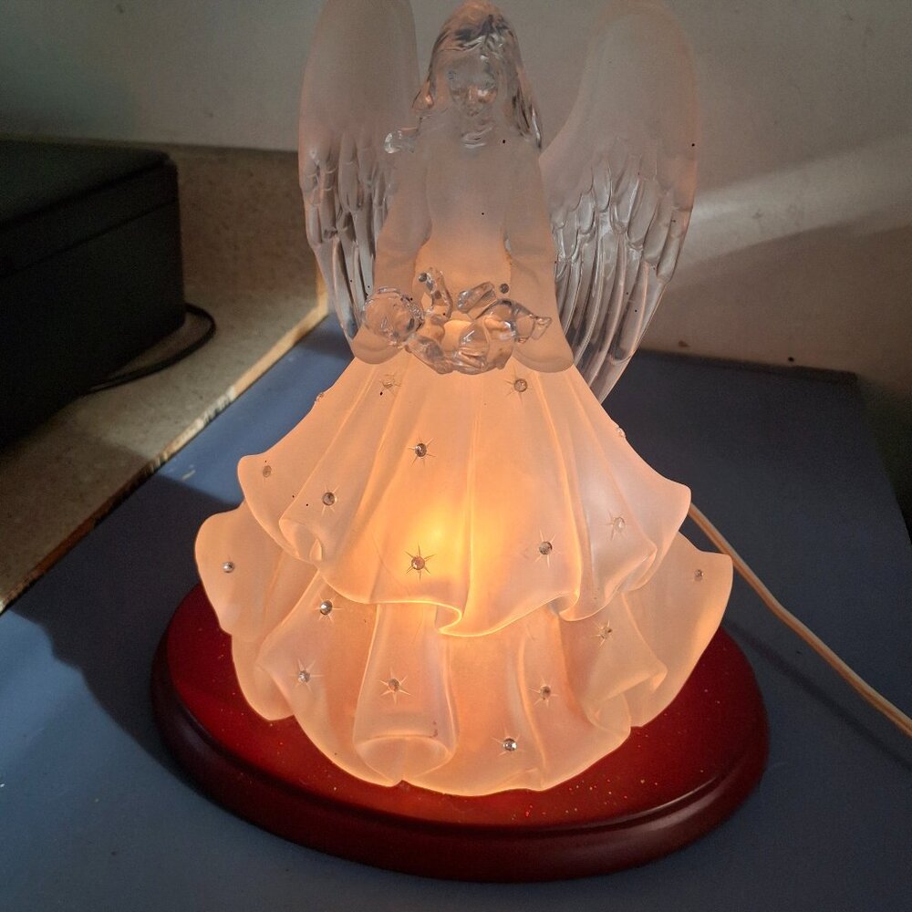 ROMAN INC ICE CRYSTAL ELECTRIC ANGEL HOLDING BABY